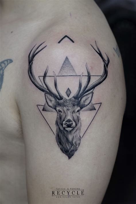 Tattoo Tattoodesign Deer Deertattoo Inked Blackwblackw Deer