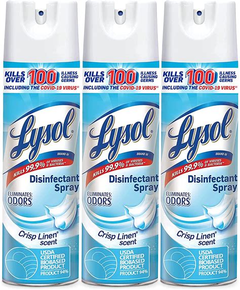 Lysol Disinfectant Spray Sanitizing And Antibacterial Spray For Disinfecting And Deodorizing