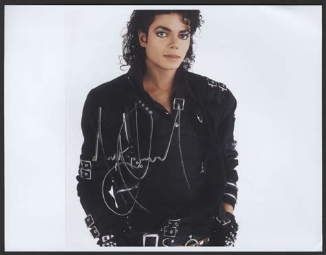 Lot Detail Michael Jackson Signed Photograph