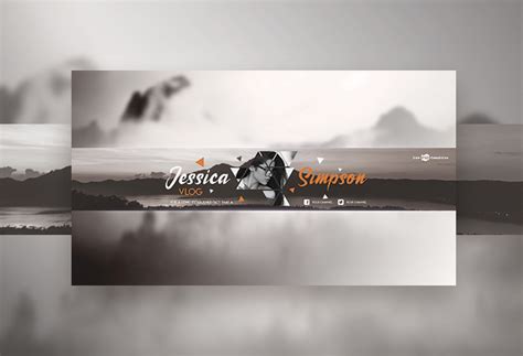 Free Vlog Youtube Channel Banner Free Psd Templates