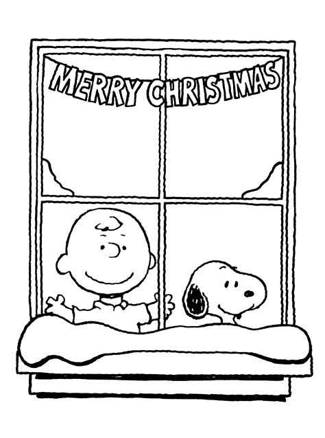 Kleurplaten Paradijs Kleurplaat Charlie Brown En Snoopy Merry