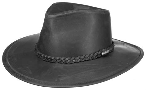 Hats Stetson Farwell Leather Black Hatroomeu