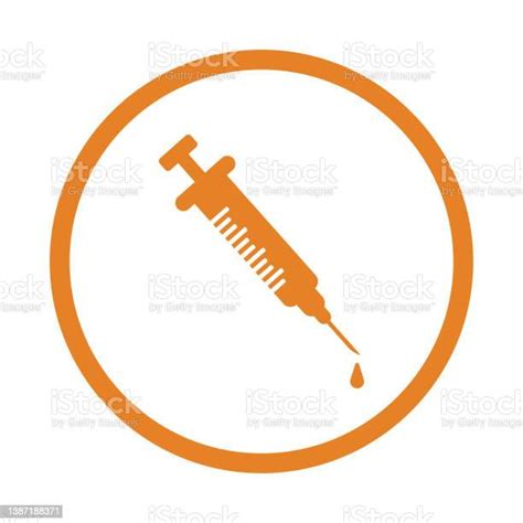 Anesthesia Healthcare Icon Orange Color Vector Eps Stock Illustration