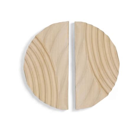 Minimalist Round Wood Wall Decor For Living Room Bedroom 3d Hanging Art