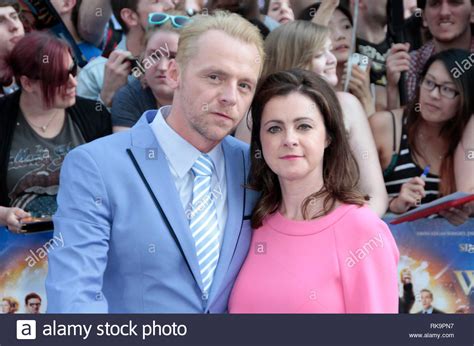 Simon Pegg And Wife Maureen Arrives For The World Premiere Of The