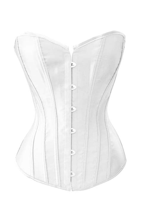 Solid Color Satin Bustier Corset Black White Red Perfect For Painting