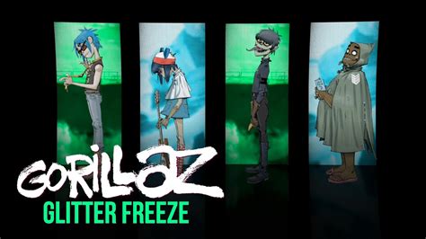 Gorillaz Glitter Freeze Visualiser Youtube