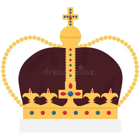 Vector King Crown Icon Royal Queen Crown Princess Isolated On White