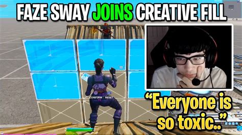 Faze Sway Joins Random Creative Fill And This Happened Fortnite Youtube