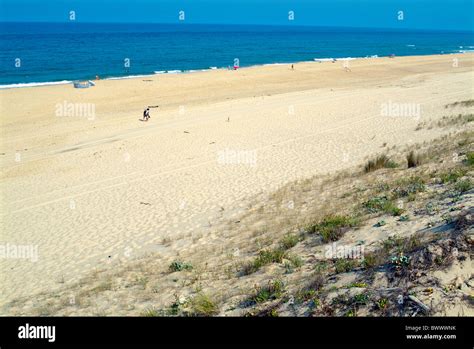The Beach At Le Porge Gironde France Near Bordeaux Stock Photo Alamy