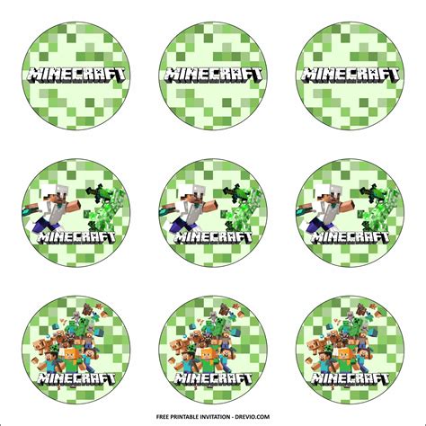 With these free printables you also can give personalized unique gifts. (FREE PRINTABLE) - Minecraft Birthday Party Kits Templates ...