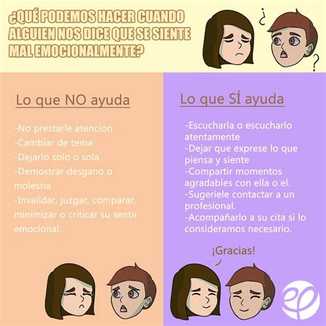 Qué hacer cuando una persona se siente mal emocionalmente