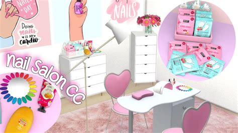 New Nail Salon Cc Deco And Clutter Download Cc Links The Sims 4