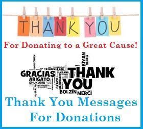 Thank you letter for donation best practices. Donations | Thank you messages, Thank you note wording ...