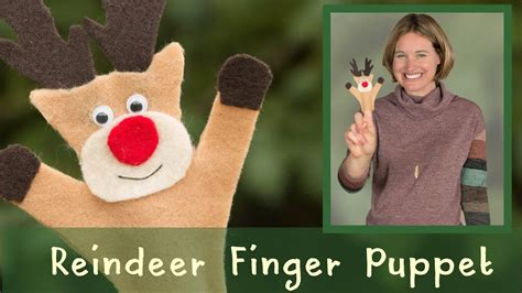 Diy Reindeer Finger Puppet Rudolph The Red Nosed Reindeer Crafts