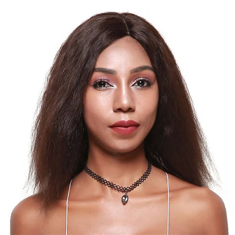 Idolra Yaki Straight Human Hair Wigs For Black Women Good Quality