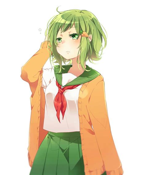 Gumi Megpoid Anime Green Hair Vocaloid Anime