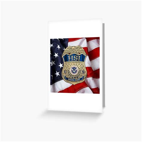 Homeland Security Investigations Hsi Special Agent Badge Over