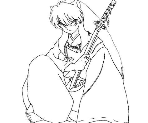 Coloring Pages Inuyasha Anime