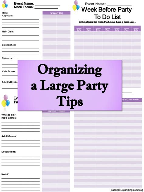 How To Organize A Large Party In Your Home Sabrinas Organizing