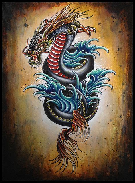 Dragon Flash Painting Japanese Dragon Tattoos Dragon Tattoo Dragon Art