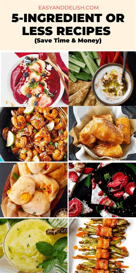130 Easy 5 Ingredient Or Less Recipes Easy And Delish