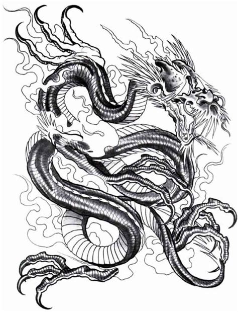 Chinese Red Dragon Tattoo Drawing Chinese Dragon Tattoo Sleeve By The