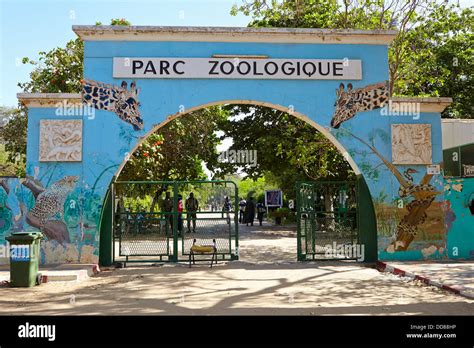 Zoological Park Entrance Gate Dakar Senegal Africa Stock Photo Alamy