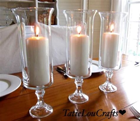 Set Of 1013 Clear Glass Wedding Centerpieces Table Centerpieceparty Centerpiece Candle