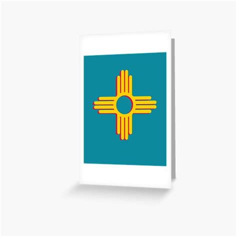 Zia Symbol New Mexico Symbol Greeting Card For Sale By Jodirm Redbubble