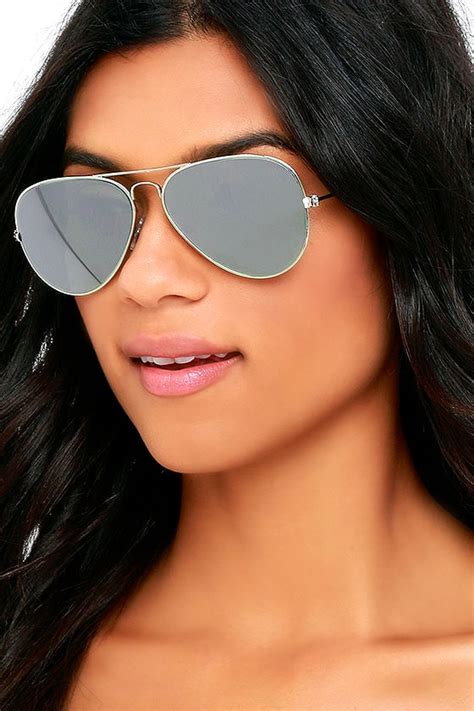 Cool Silver Sunglasses Aviator Sunglasses Mirrored Sunglasses 14