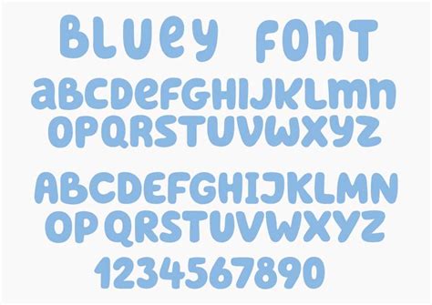 Bluey Font Svg Bluey Font Cricut Bluey Clipart Bluey Etsy Schweiz
