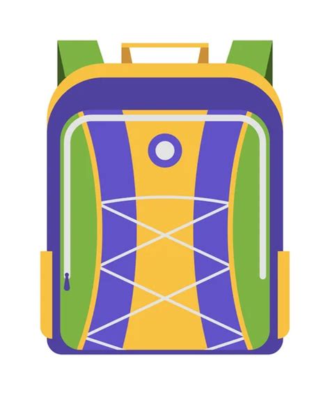 School Bag Vector Isolated — Stock Vector © 130322134