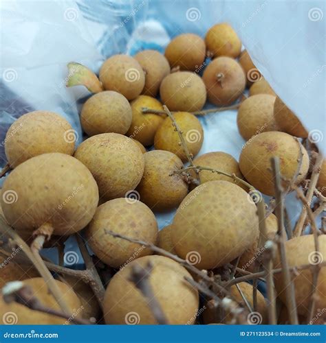 Fruit And Longan In A Basket Stock Image 58795735