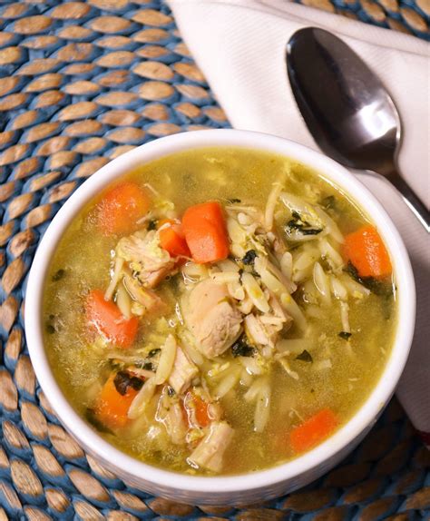 Leftover Turkey Orzo Soup Recipe - Jersey Girl Cooks