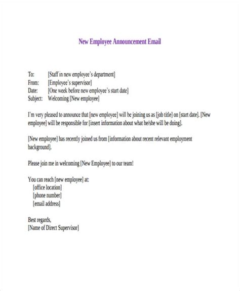 Announcement Email 13 Examples Format Pdf Examples