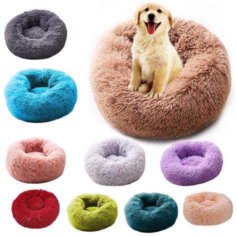 Super Soft Donuts Beds Calming Dog Bed Fluffy Comfortable For Large