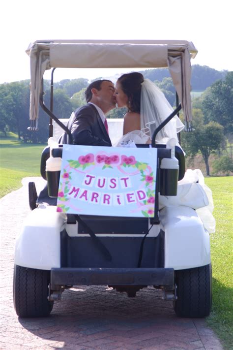 Golf Cart Wedding | Allen&Karen Wedding Photography | TodaysBride.com