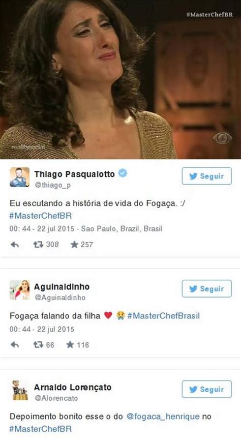 O jurado do masterchef brasil faz questão de garantir que a filha compartilhe. 'MasterChef': Henrique Fogaça emociona o público ao falar ...
