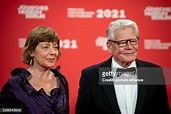 Joachim Gauck, former Federal President, and his wife Gerhild Gauck ...