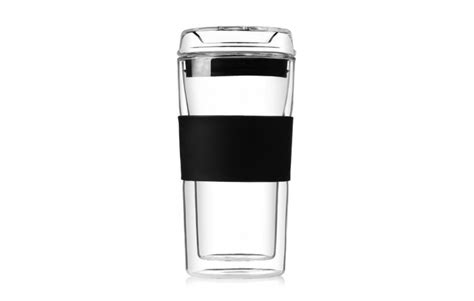 Promotional Shawbury Glass Travel Mug Personalised By Mojo Promotions