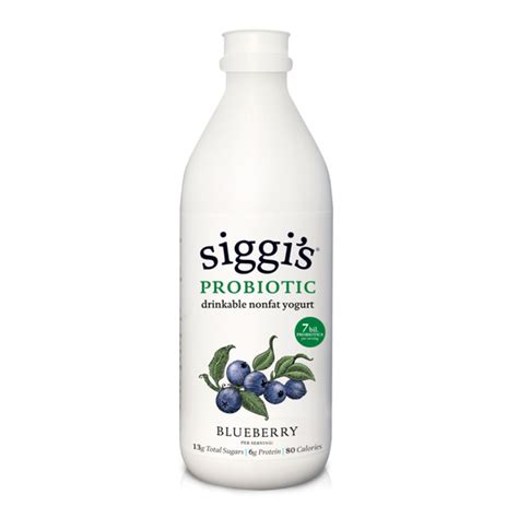 Siggis Probiotic Drinkable Nonfat Yogurt Blueberry 32 Oz Instacart