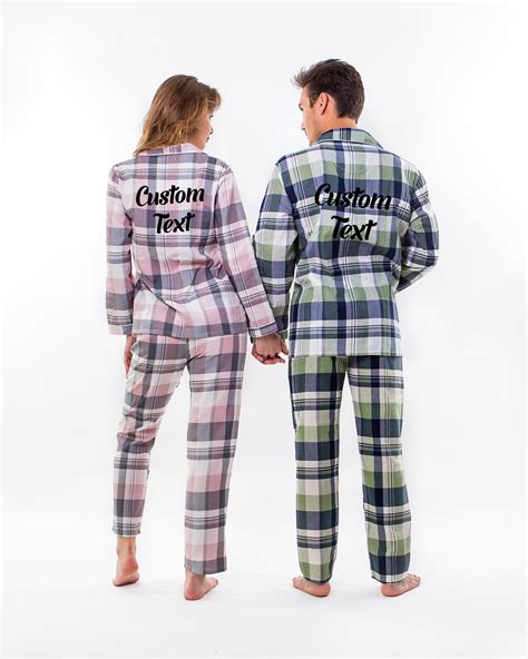 Passende Pyjamas Sets Schlafanzug Für Paare Personalisierter Etsy