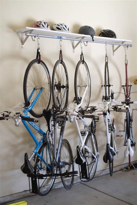 A place to park the bikes. DIY Bike Rack | Diy bike rack, Garage storage organization ...