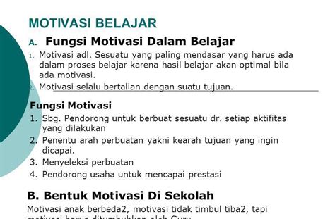 Pentingnya Motivasi Dalam Belajar Dan Pembelajaran Cara Mengajarku Hot Sex Picture