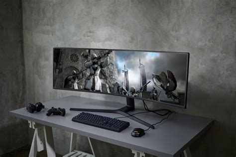 Samsungs Crg9 49 Ultrawide Qled Gaming Monitor Features 5120x1440