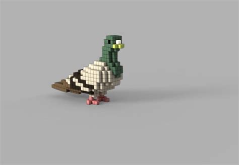 Digital Pigeon On Behance Digital Pigeon Minecraft Statues