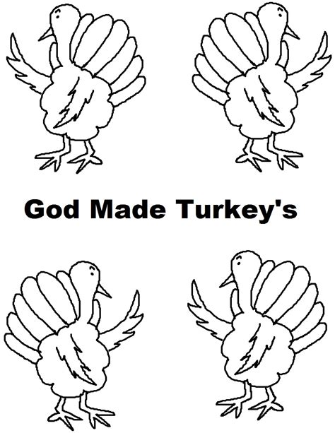 Pilgrims or settlers were a group of english protestants who wanted to get away from the church of england. Church House Collection Blog: God Made Turkey's Coloring Page