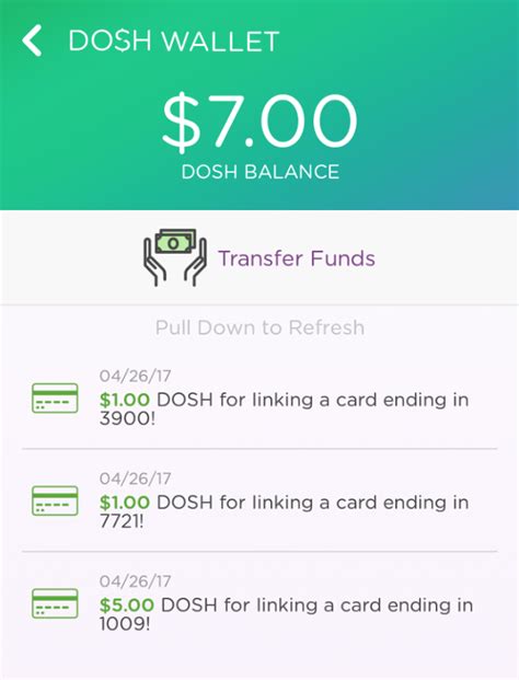 In order to successfully transfer money to your account, you need to create a new account or use an existing account. Dosh Cash Back App $12 Sign-Up Bonus and $5 Referral Rewards