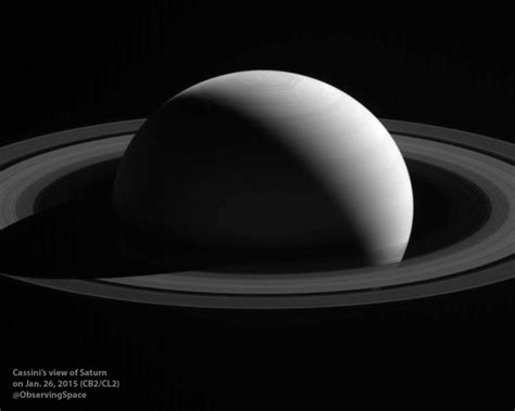 Cassinis View Of Saturn On Jan 26 2015 Observing Space